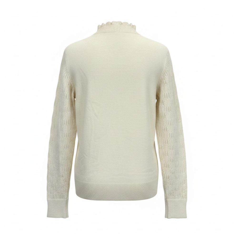 NWT Soya Concept Cream Long Sleeve Round Neck Long Sweater #1775 Size XL - Picture 6 of 13